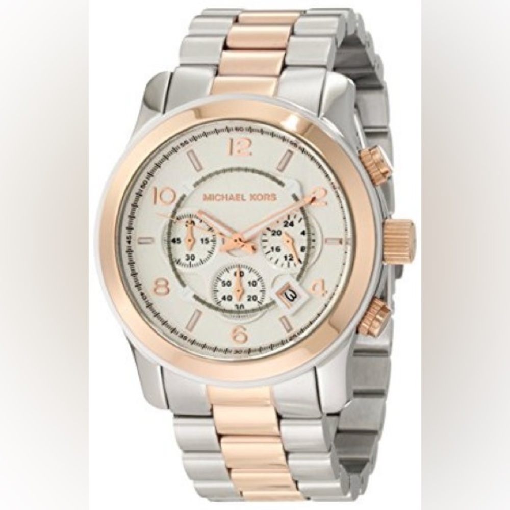 Michael Kors Runway Watch - Silver/Rose Gold